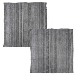 Restoration Hardware Italian Piscinas Sateen Euro Sham Set 26" Washed Black Gray